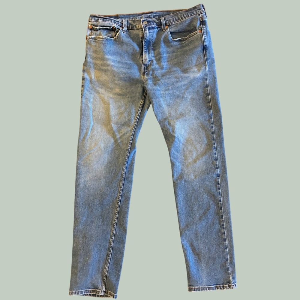 Levis 502 Regular Taper Jeans Mens 36x34 Blue Denim All Seasons Tech 29507-0888